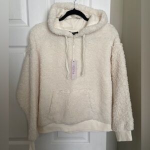 Love Tree Sherpa Hooded Sweater NWT